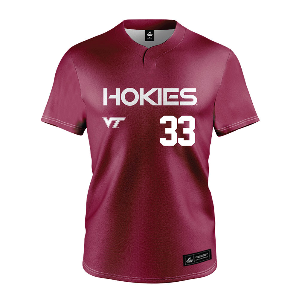 Virginia Tech - NCAA Softball : Mia Gagliardi - Maroon Jersey-0