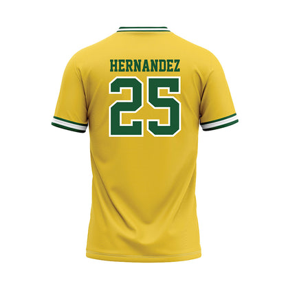OKBU - NCAA Baseball : Lucas Hernandez - Yellow Jersey-1