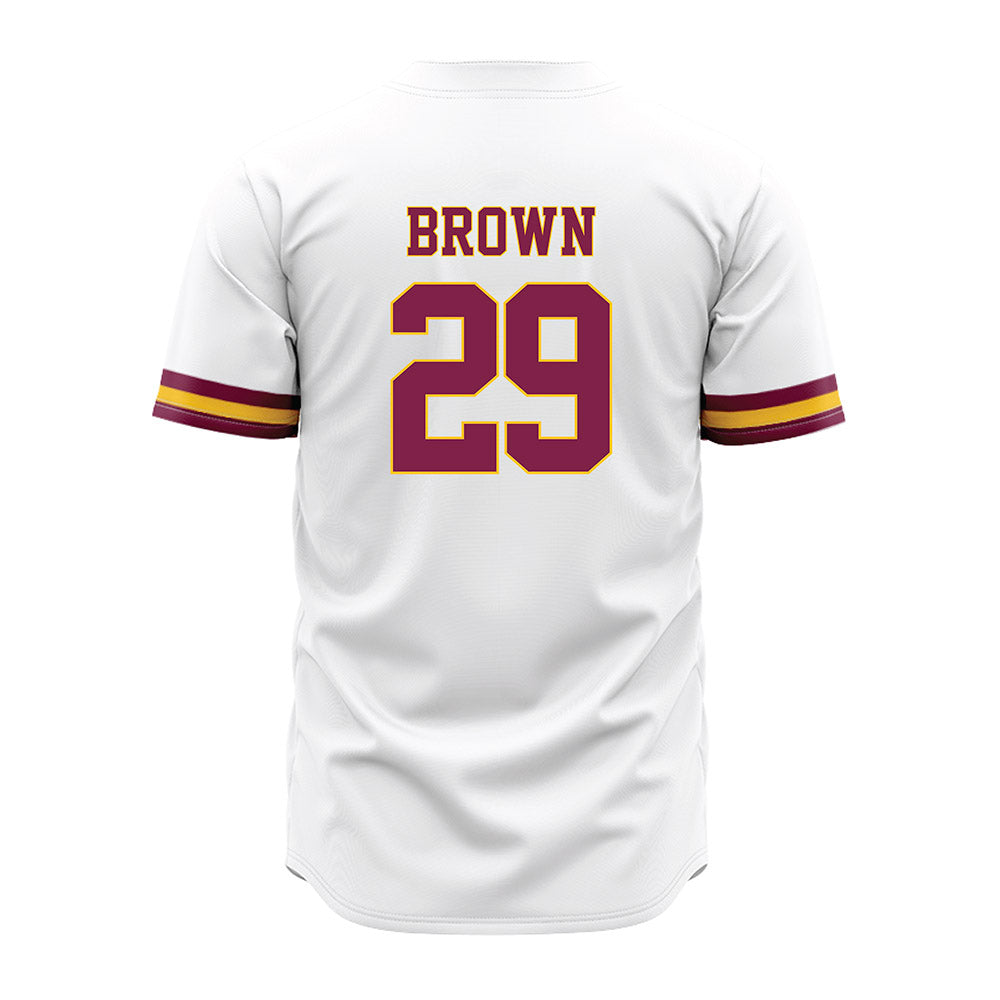 Arizona State - NCAA Baseball : Tommy Brown - White Jersey-1
