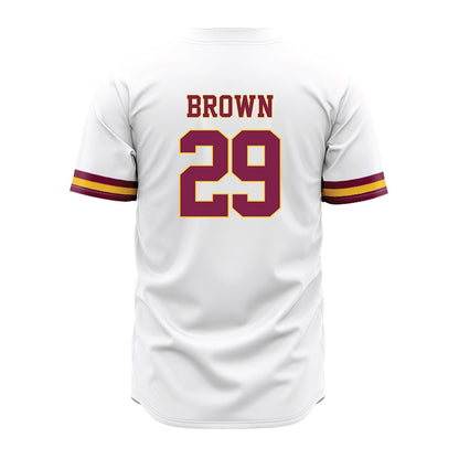 Arizona State - NCAA Baseball : Tommy Brown - White Jersey-1