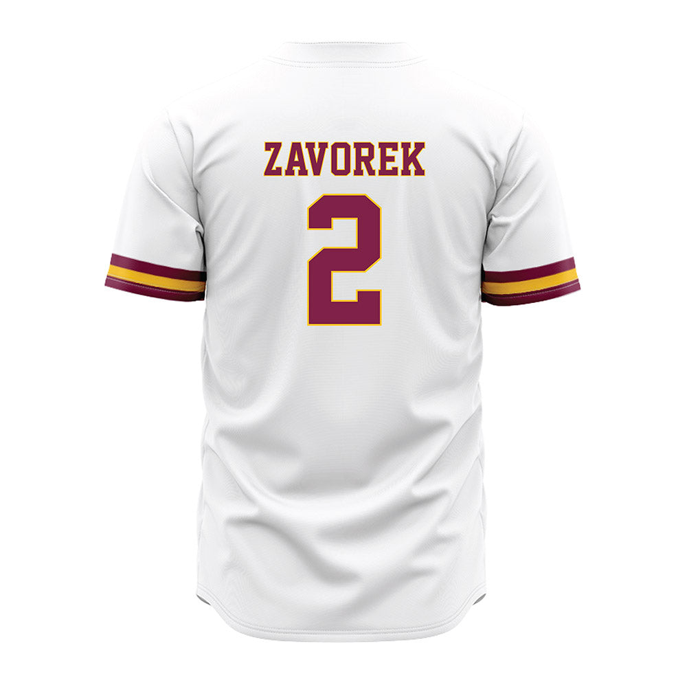 Arizona State - NCAA Baseball : Beckett Zavorek - White Jersey-1