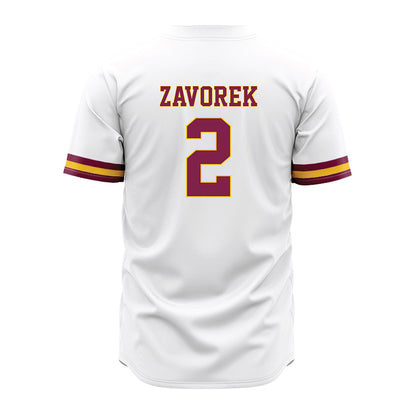 Arizona State - NCAA Baseball : Beckett Zavorek - White Jersey-1