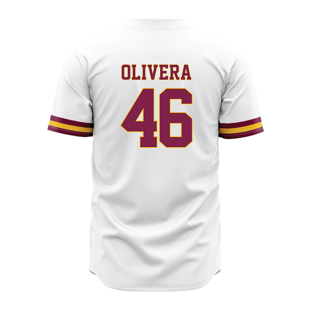 Arizona State - NCAA Baseball : Brandon Olivera - White Jersey-1