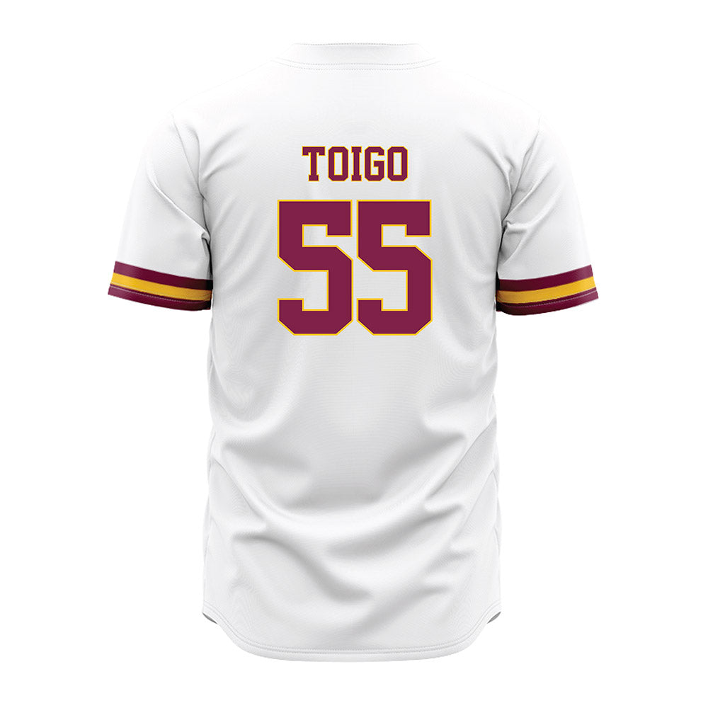 Arizona State - NCAA Baseball : Dean Toigo - White Jersey-1
