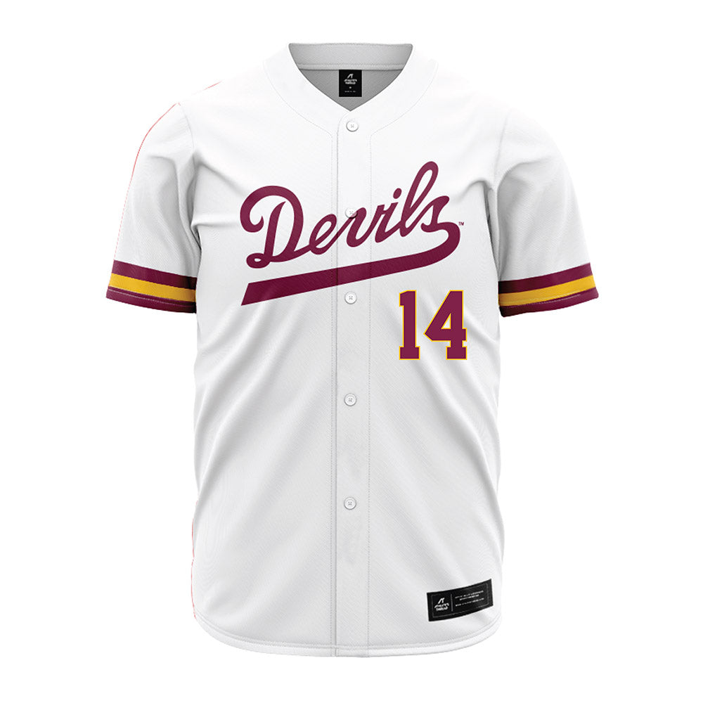Arizona State - NCAA Baseball : Cole Carlon - White Jersey