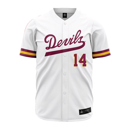 Arizona State - NCAA Baseball : Cole Carlon - White Jersey
