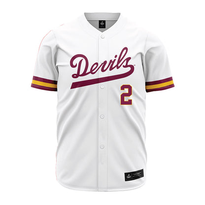 Arizona State - NCAA Baseball : Beckett Zavorek - White Jersey-0