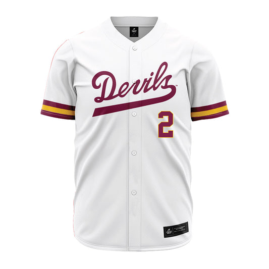 Arizona State - NCAA Baseball : Beckett Zavorek - White Jersey-0