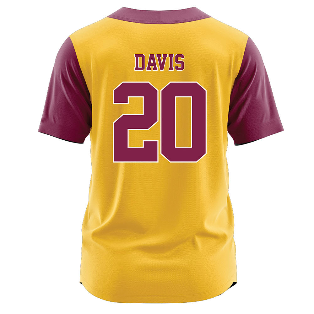 Arizona State - NCAA Softball : Takyla Davis - Gold Jersey-1