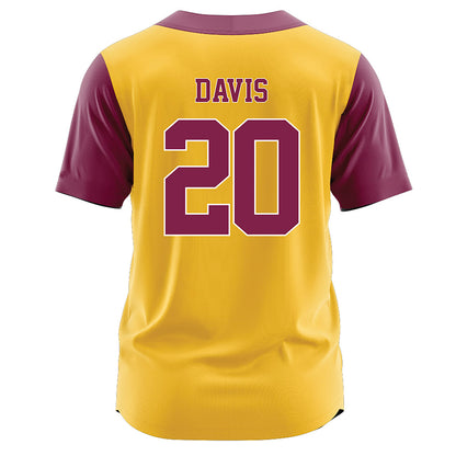 Arizona State - NCAA Softball : Takyla Davis - Gold Jersey-1