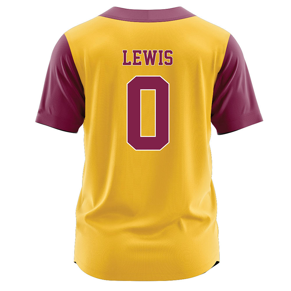 Arizona State - NCAA Softball : Nehanda Lewis - Gold Jersey-1
