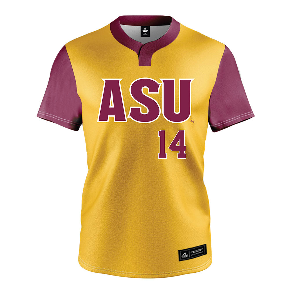 Arizona State - NCAA Softball : Sydney Saenz - Gold Jersey-0