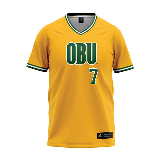 OKBU - NCAA Softball : Alexah Reyes - Yellow Jersey-0