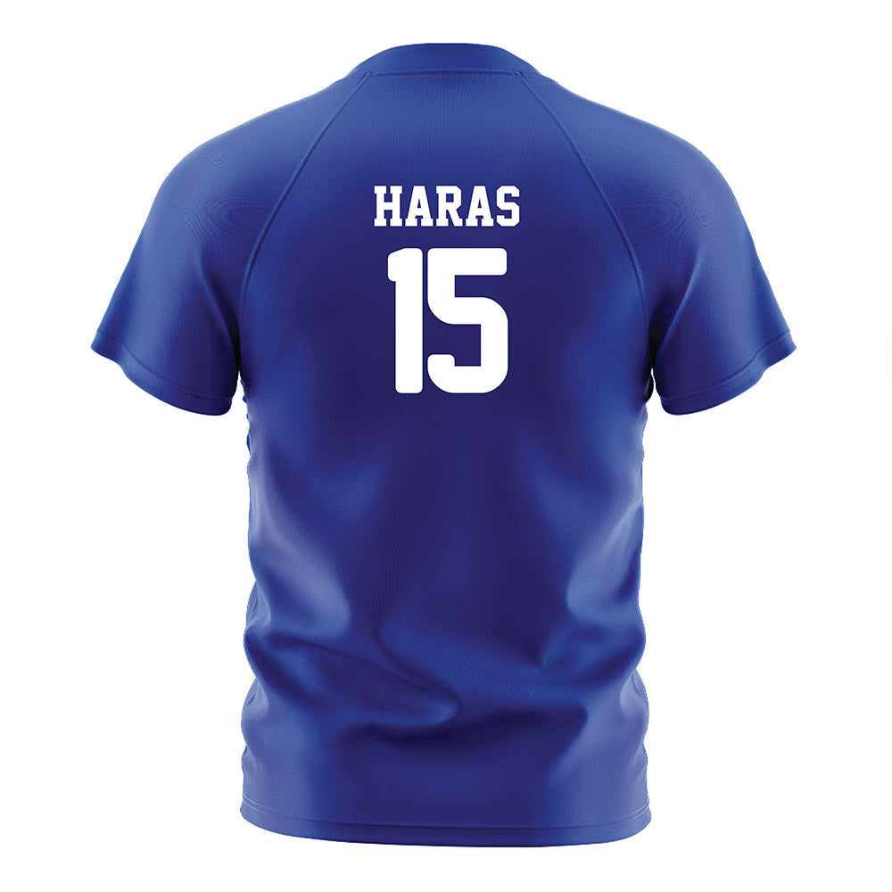 CSU Bakersfield - NCAA Women's Soccer : Eleanor Haras - Blue Soccer Jersey-1