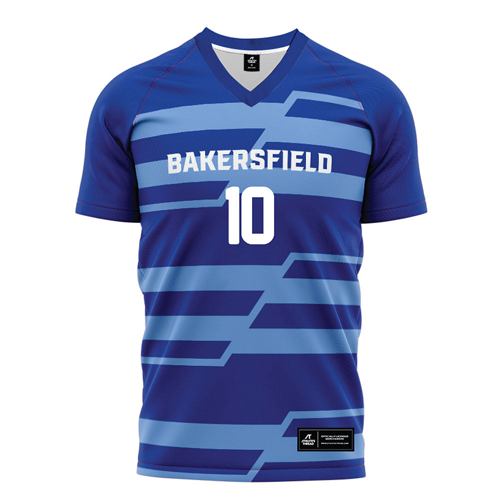 CSU Bakersfield - NCAA Women's Soccer : Tania Tapia-Cardenas - Blue Soccer Jersey-0