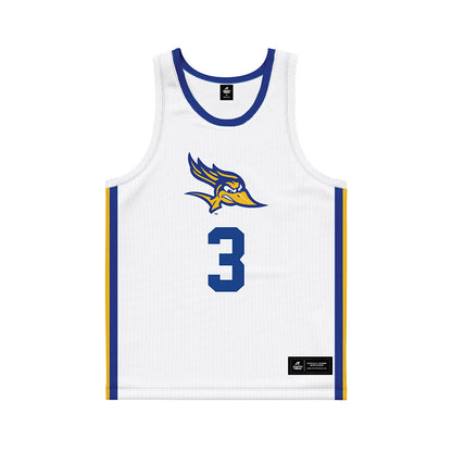 CSU Bakersfield - NCAA Men's Basketball : Dylan Purnell - White Basketball Jersey-0