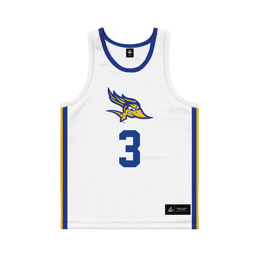 CSU Bakersfield - NCAA Men's Basketball : Dylan Purnell - White Basketball Jersey-0