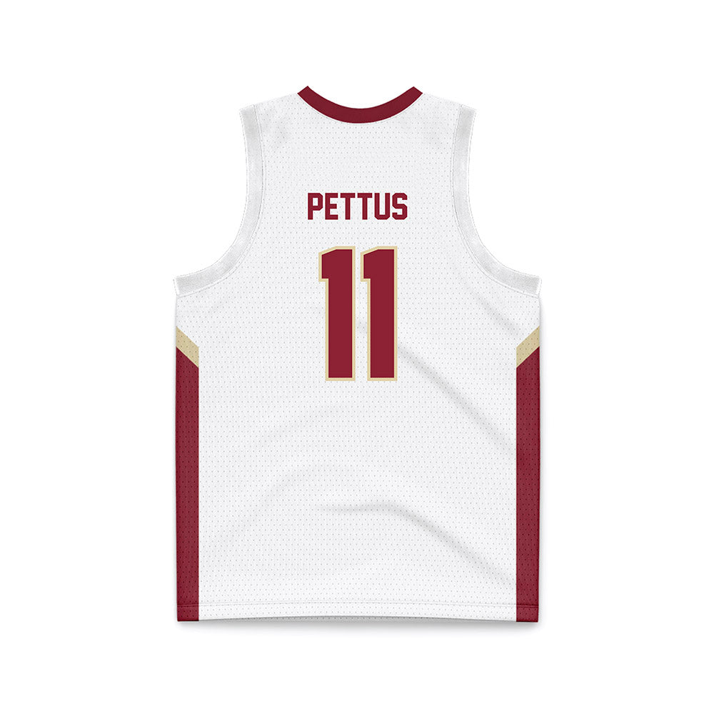 Elon - NCAA Men's Basketball : Randall Pettus - White Basketball Jersey-1