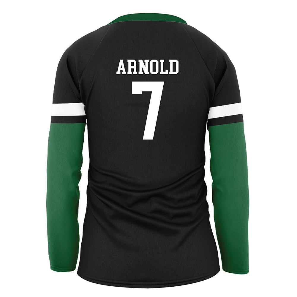 OKBU - NCAA Women's Volleyball : Grace Arnold - Black Volleyball Jersey-1