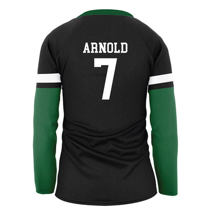 OKBU - NCAA Women's Volleyball : Grace Arnold - Black Volleyball Jersey-1