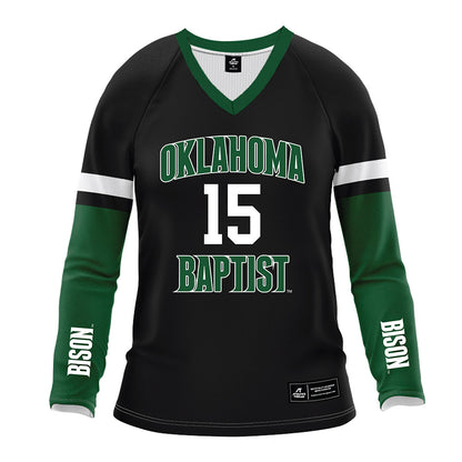 OKBU - NCAA Women's Volleyball : maryella weaver - Black Volleyball Jersey-0