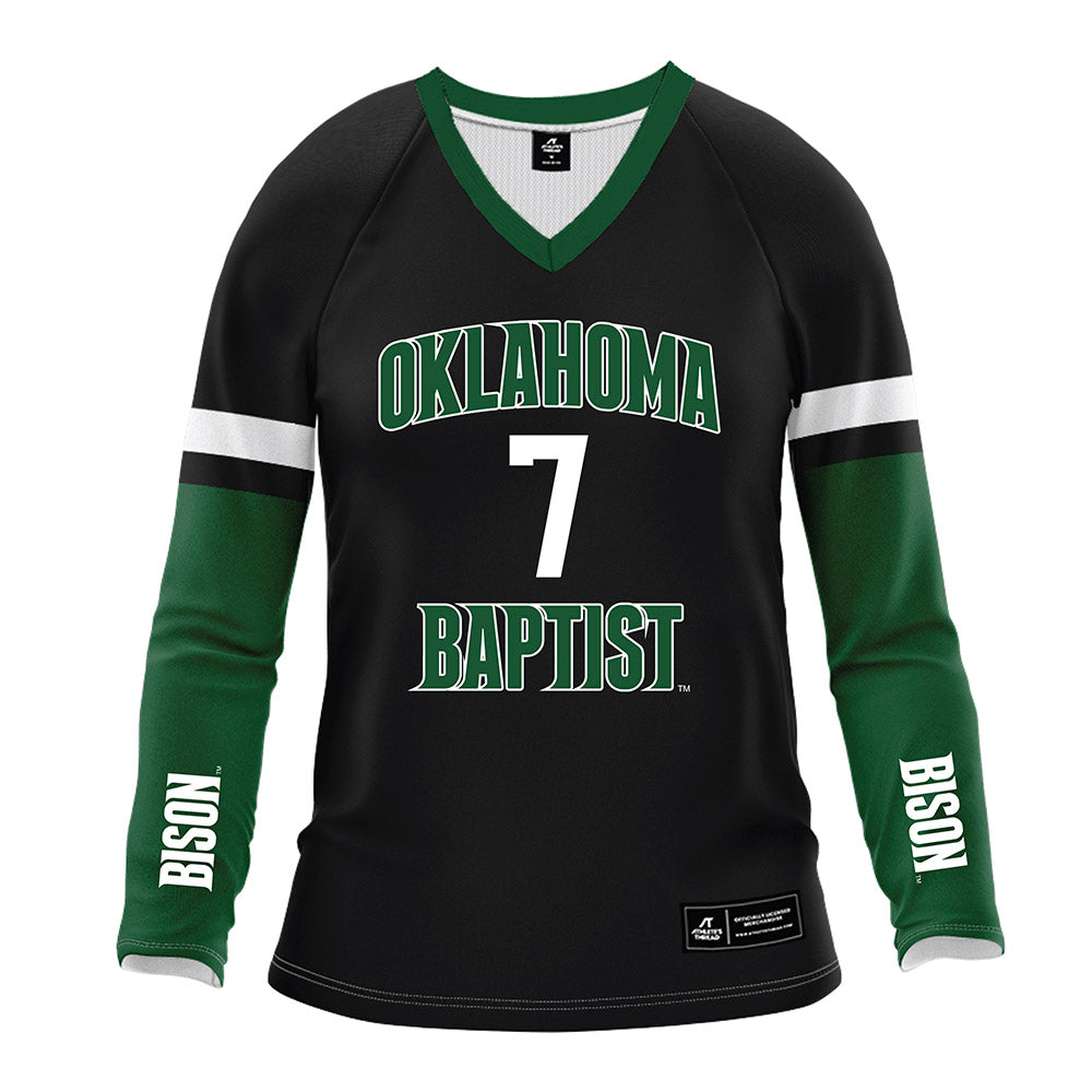 OKBU - NCAA Women's Volleyball : Grace Arnold - Black Volleyball Jersey-0