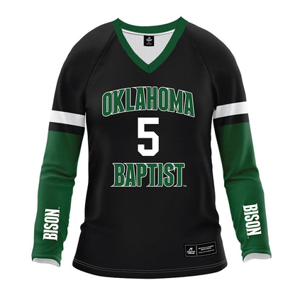 OKBU - NCAA Women's Volleyball : Madi Barnes - Black Volleyball Jersey-0