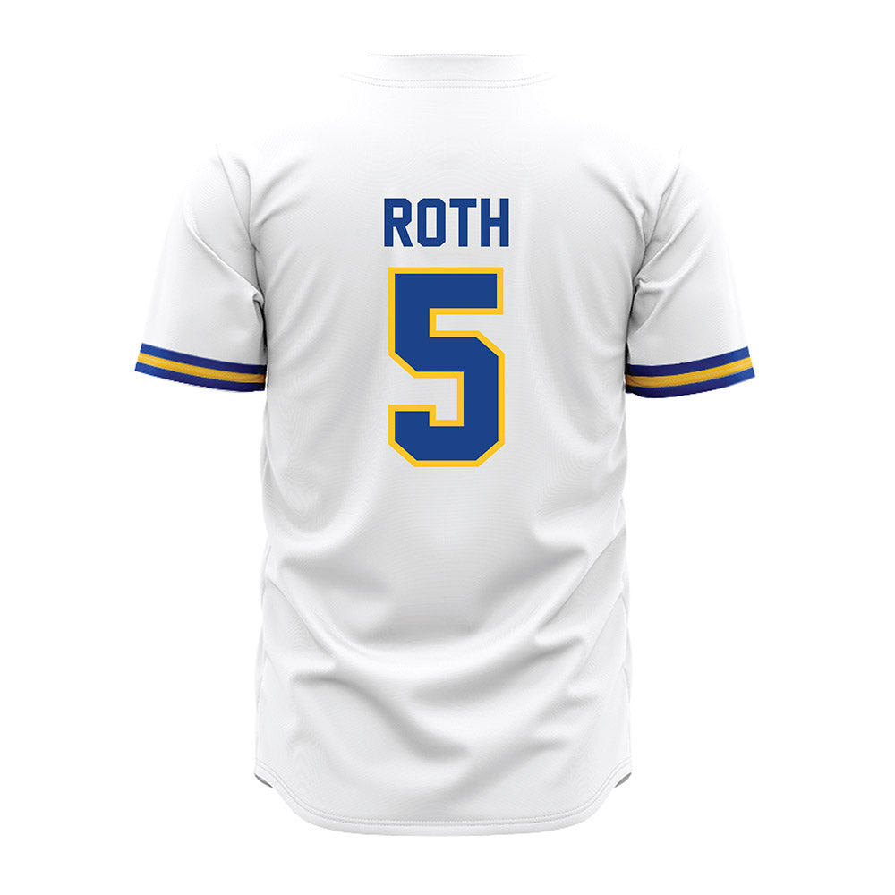 CSU Bakersfield - NCAA Baseball : Cole Roth - White Jersey-1
