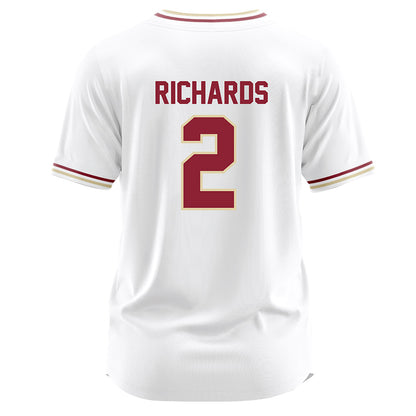 Elon - NCAA Baseball : Liam Richards - White Jersey-1