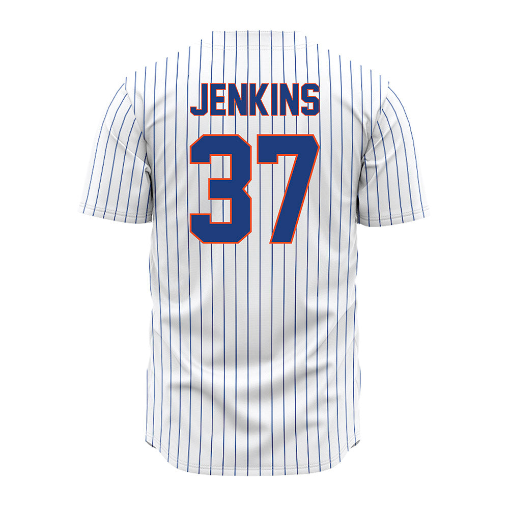 Florida - NCAA Baseball : Matthew Jenkins - White Pinstripe Jersey