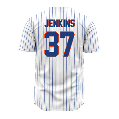 Florida - NCAA Baseball : Matthew Jenkins - White Pinstripe Jersey