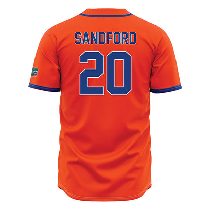 Florida - NCAA Baseball : Schuyler Sandford - Orange Jersey-1