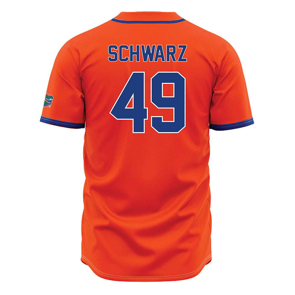 Florida - NCAA Baseball : Colton Schwarz - Orange Jersey-1