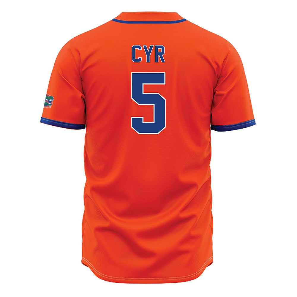 Florida - NCAA Baseball : Blake Cyr - Orange Jersey-1