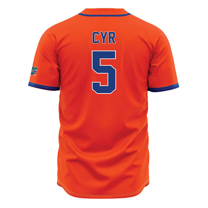 Florida - NCAA Baseball : Blake Cyr - Orange Jersey-1