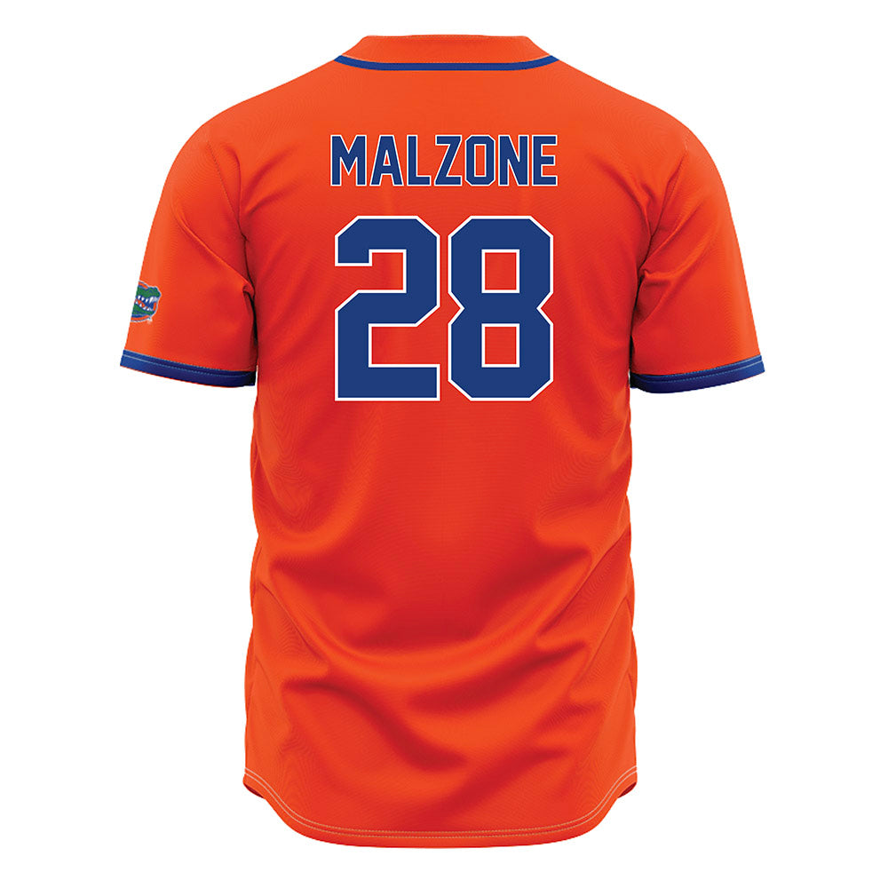 Florida - NCAA Baseball : AJ Malzone - Orange Jersey-1