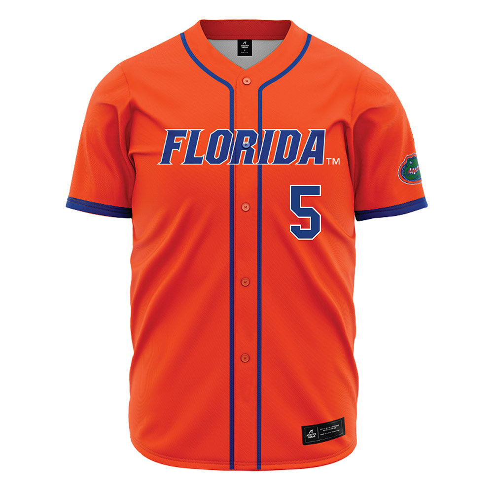 Florida - NCAA Baseball : Blake Cyr - Orange Jersey-0