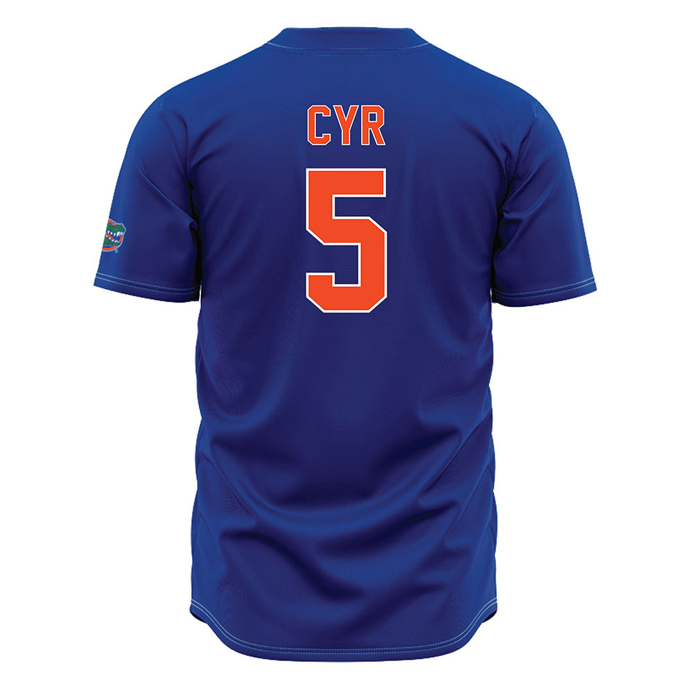Florida - NCAA Baseball : Blake Cyr - Blue Jersey-1