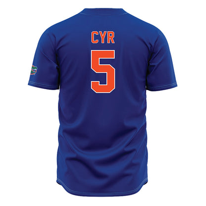 Florida - NCAA Baseball : Blake Cyr - Blue Jersey-1