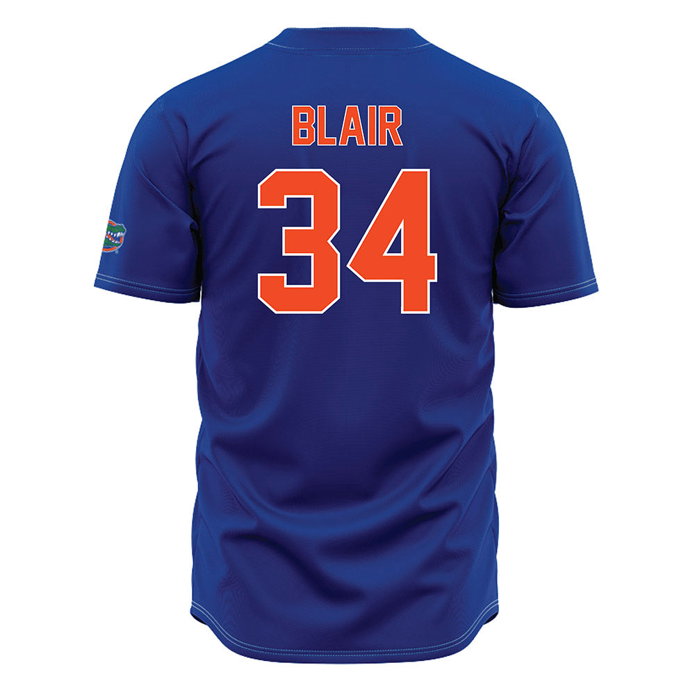 Florida - NCAA Baseball : Eli Blair - Blue Jersey-1