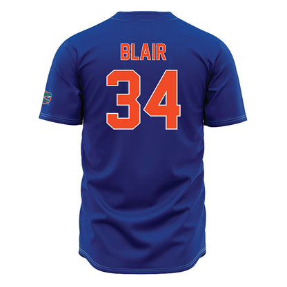 Florida - NCAA Baseball : Eli Blair - Blue Jersey-1