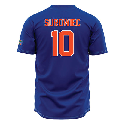 Florida - NCAA Baseball : Ethan Surowiec - Blue Jersey-1