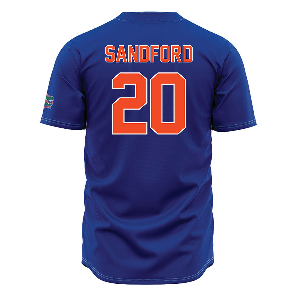 Florida - NCAA Baseball : Schuyler Sandford - Blue Jersey-1