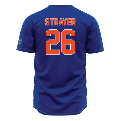 Florida - NCAA Baseball : Cash Strayer - Blue Jersey-1