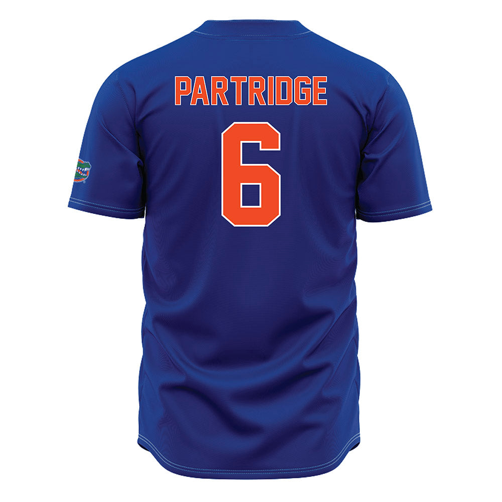 Florida - NCAA Baseball : Nic Partridge - Blue Jersey-1