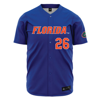 Florida - NCAA Baseball : Cash Strayer - Blue Jersey-0