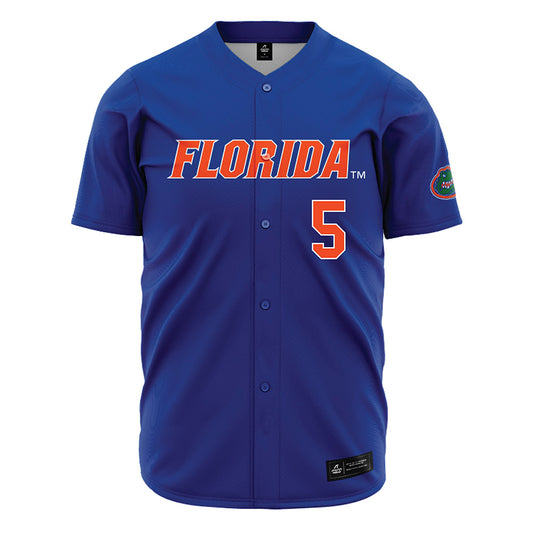 Florida - NCAA Baseball : Blake Cyr - Blue Jersey-0