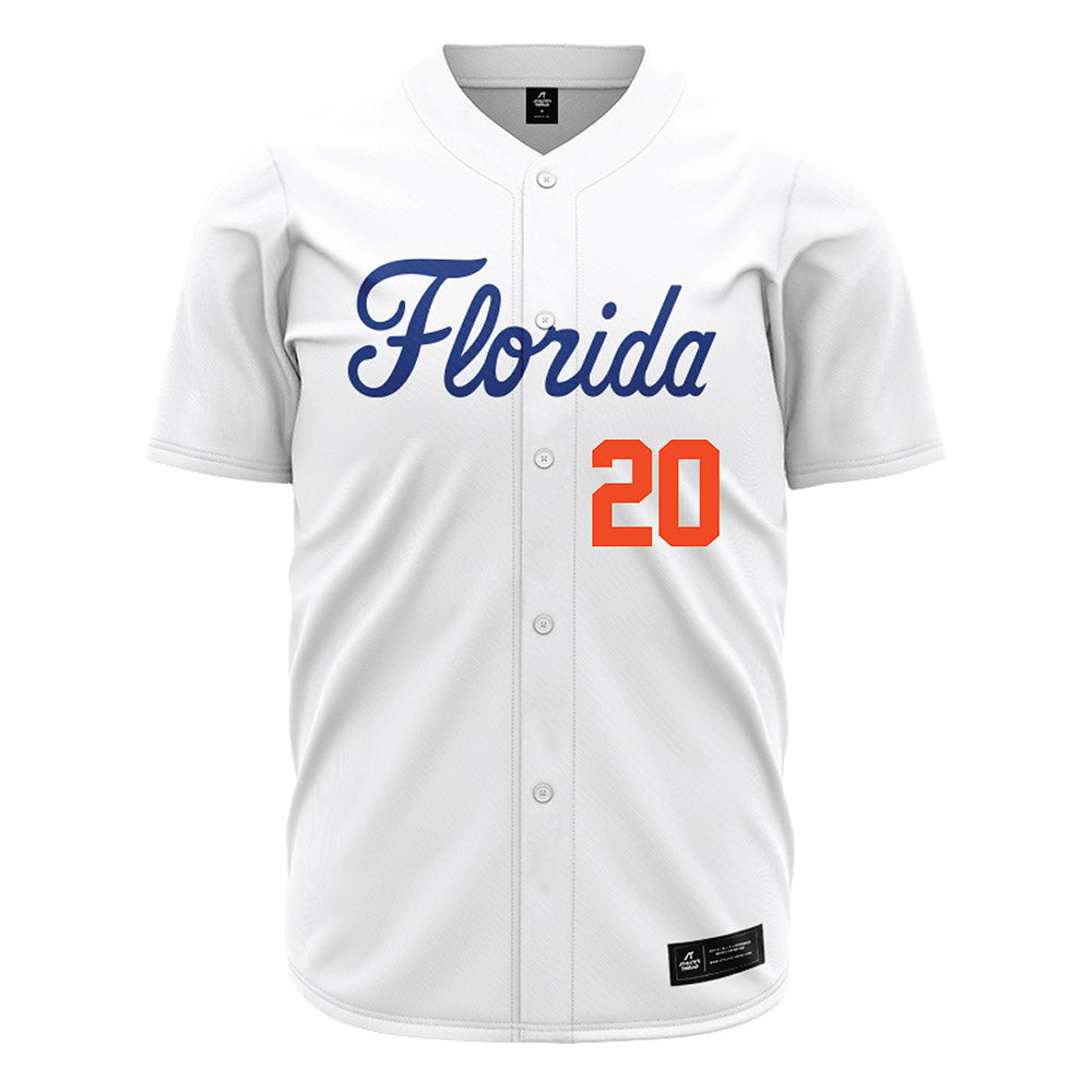 Florida - NCAA Baseball : Schuyler Sandford - White Jersey-0
