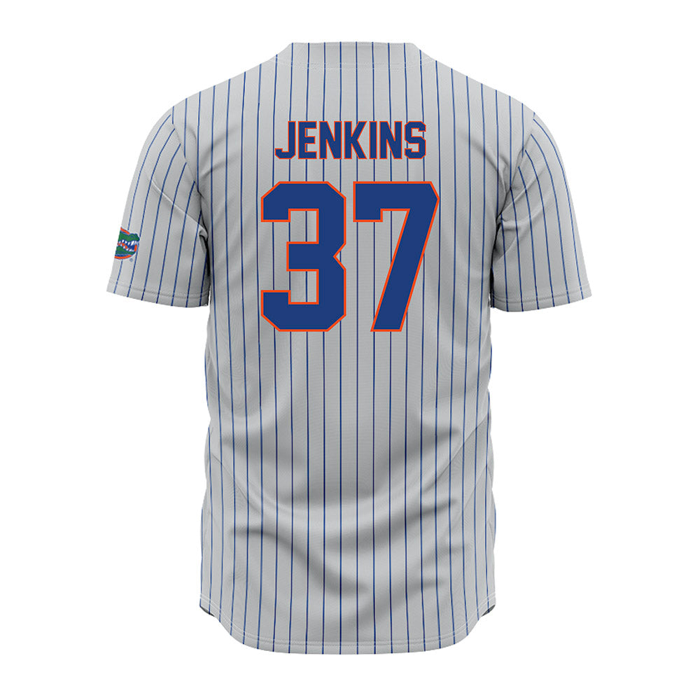 Florida - NCAA Baseball : Matthew Jenkins - Grey Pinstripe Jersey