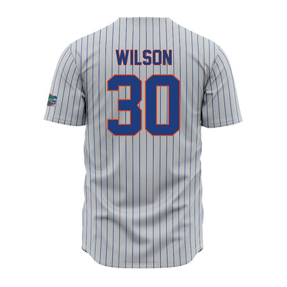 Florida - NCAA Baseball : Ashton Wilson - Grey Pinstripe Jersey